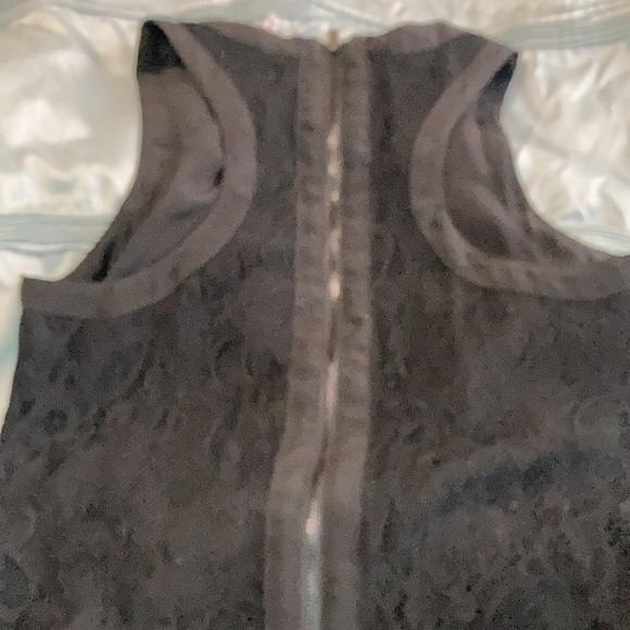 BCBG Black hi low lace sleeveless dress size S - Picture 8 of 9